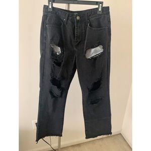 Distressed Flare Jeans